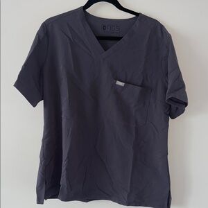 FIGS Women's Gray Scrub Top